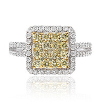 Gouden ring met gele SI1 diamanten (CIRARI)