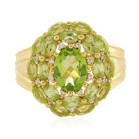 Zilveren ring met een peridoot