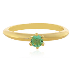 Zilveren ring met een Ethiopische smaragd