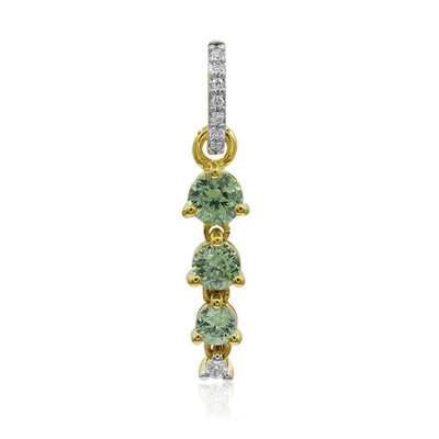 Gouden hanger met een Madagaskar Demantoid (John Ferry)