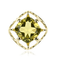 Gouden hanger met een Ouro Verde kwarts