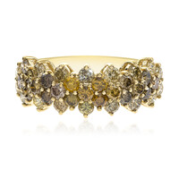 Gouden ring met SI2 Fancy Diamanten (CIRARI)