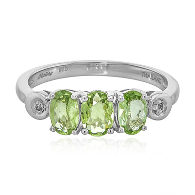 Zilveren ring met Paraiba toermalijnen