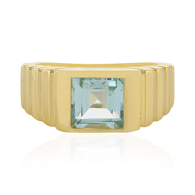 Zilveren ring met een hemel-blauwe topaas