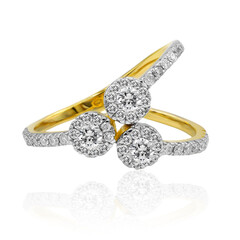 Gouden ring met Diamanten SI1 (G)