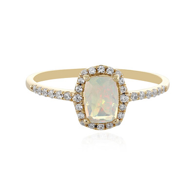 Gouden ring met een Welo-opaal