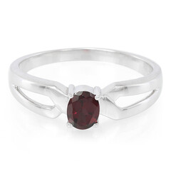 Zilveren ring met een Braziliaanse rhodoliet