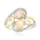 Gouden ring met Braziliaanse witte opalen