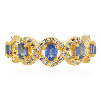 Zilveren ring met kyanieten