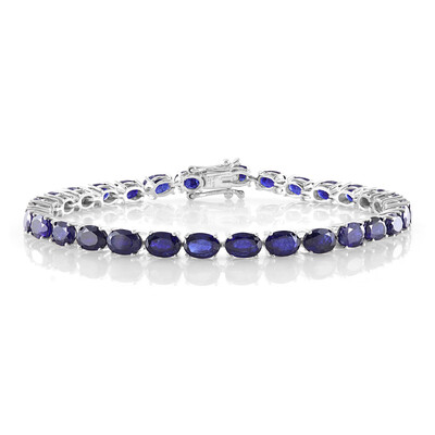 Zilveren armband met Madagaskar Blauwe Saffieren