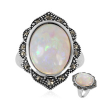 Zilveren ring met een Welo-opaal (Annette classic)
