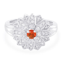 Zilveren ring met een keizerlijke Jalisco vuur opaal