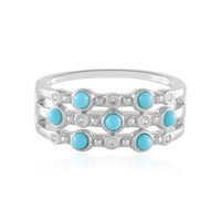 Zilveren ring met Sleeping Beauty Turkooisen