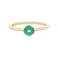 Gouden ring met een Russische smaragd