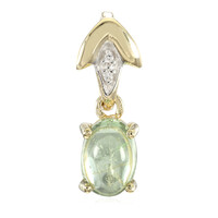 Gouden hanger met een Braziliaanse Paraiba toermalijn