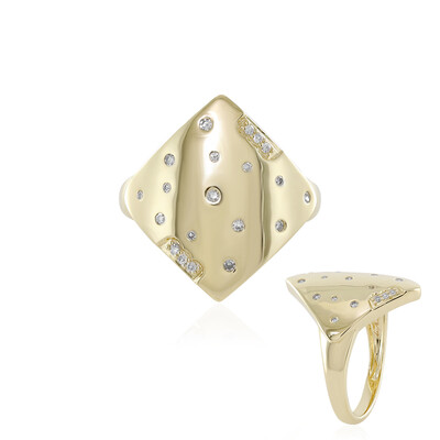 Gouden ring met SI2 (H) Diamanten (de Melo)