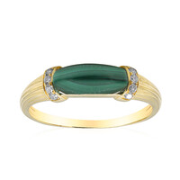 Gouden ring met een Malachiet (CIRARI)