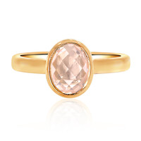 Zilveren ring met een rozen kwarts