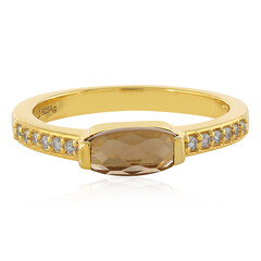Zilveren ring met een rookkwarts