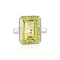 Zilveren ring met een Ouro Verde kwarts