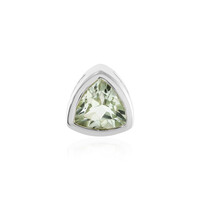 Zilveren hanger met een groene amethist