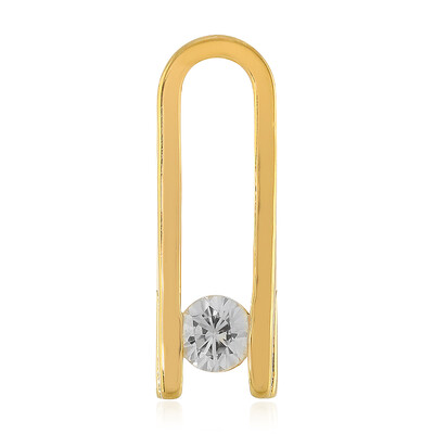 Zilveren hanger met een zirkoon