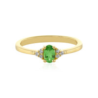 Zilveren ring met een tsavoriet