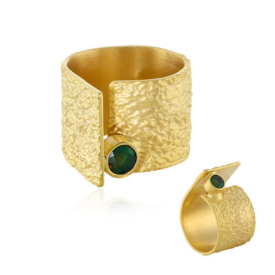 Zilveren ring met een Mezezo opaal (MONOSONO COLLECTION)