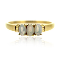 Zilveren ring met Welo-opalen