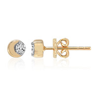 Gouden oorbellen met Diamanten SI1 (G)