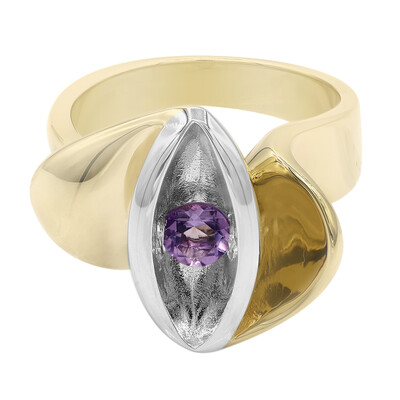 Zilveren ring met een amethist (MONOSONO COLLECTION)