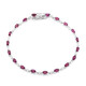 Zilveren armband met rhodolieten