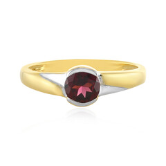 Zilveren ring met een framboos rhodoliet