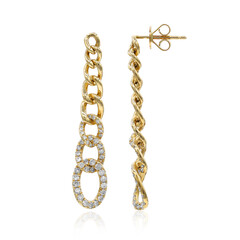 Gouden oorbellen met I1 (H) Diamanten (CIRARI)