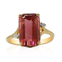 Gouden ring met een Congo Neon Toermalijn (Smithsonian)