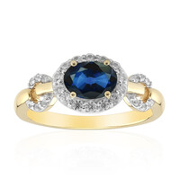 Gouden ring met een Queensland blauwe toermalijn (Remy Rotenier)