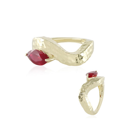 Gouden ring met een Madagaskar Robijn (de Melo)