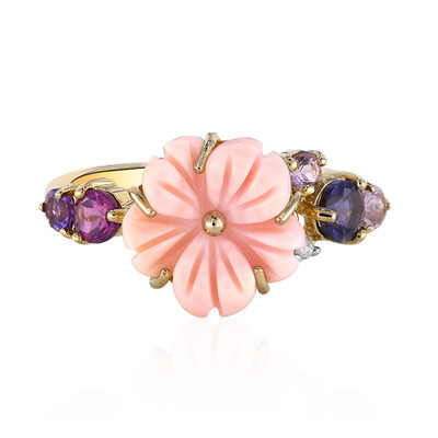 Zilveren ring met een parelmoer
