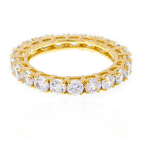 Zilveren ring met zirkonen