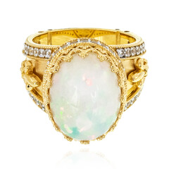Zilveren ring met een Welo-opaal (Dallas Prince Designs)