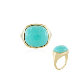 Zilveren ring met een amazoniet