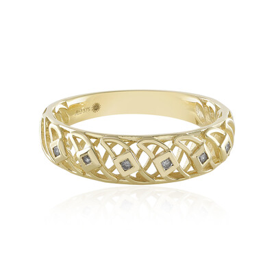 Gouden ring met I2 (J) Diamanten (Ornaments by de Melo)