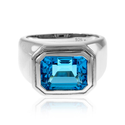 Zilveren ring met een Marambaia-topaas