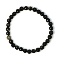 Armband met goud obsidiaanstenen