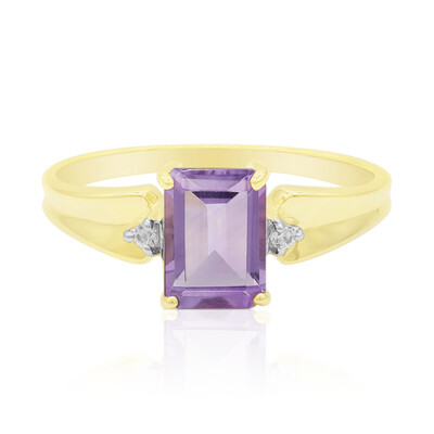 Gouden ring met een amethist