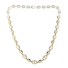 Gouden halsketting met I1 (H) Diamanten (CIRARI)