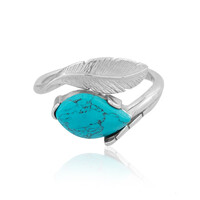 Zilveren ring met een turkoois