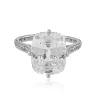 Platinaen ring met een Preah Vihear zirkoon (de Melo)