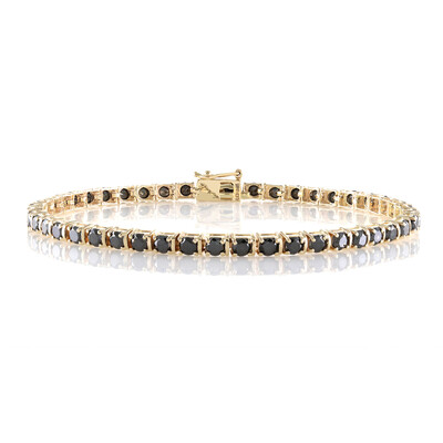 Gouden armband met zwarte diamanten (de Melo)