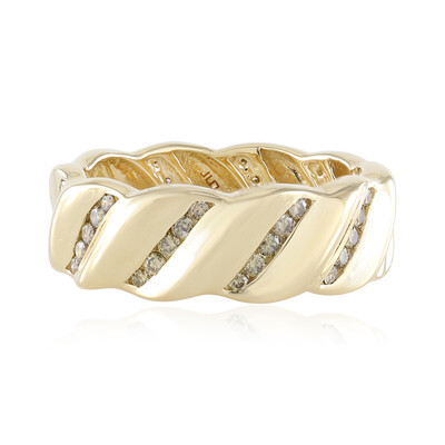 Gouden ring met I3 Champagne Diamanten (de Melo)
